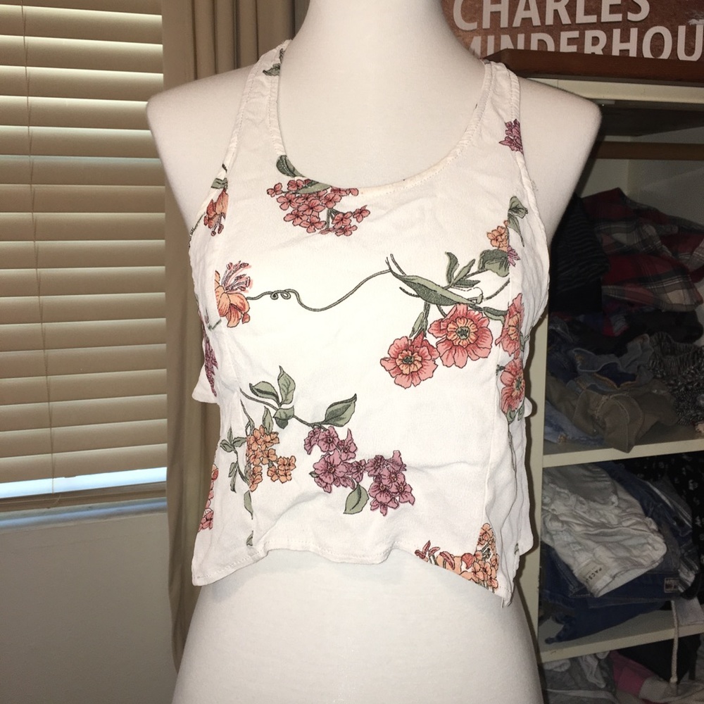 Brandy Melville Top, flowers, one size